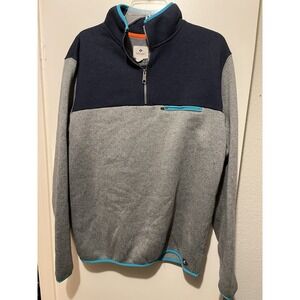 Sperry RX Fleece Pullover Quarter Zip Long Sleeve Men's Size XL